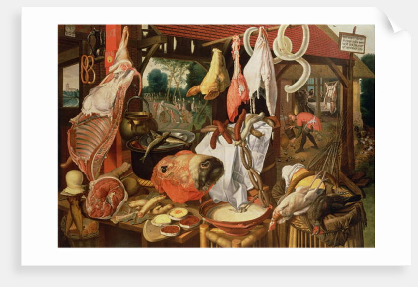 The Meat Stall, 1568 by Pieter (1507/08-75) Aertsen