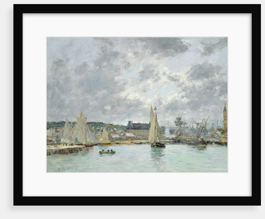 Trouville Harbour, 1880 by Eugene Louis Boudin