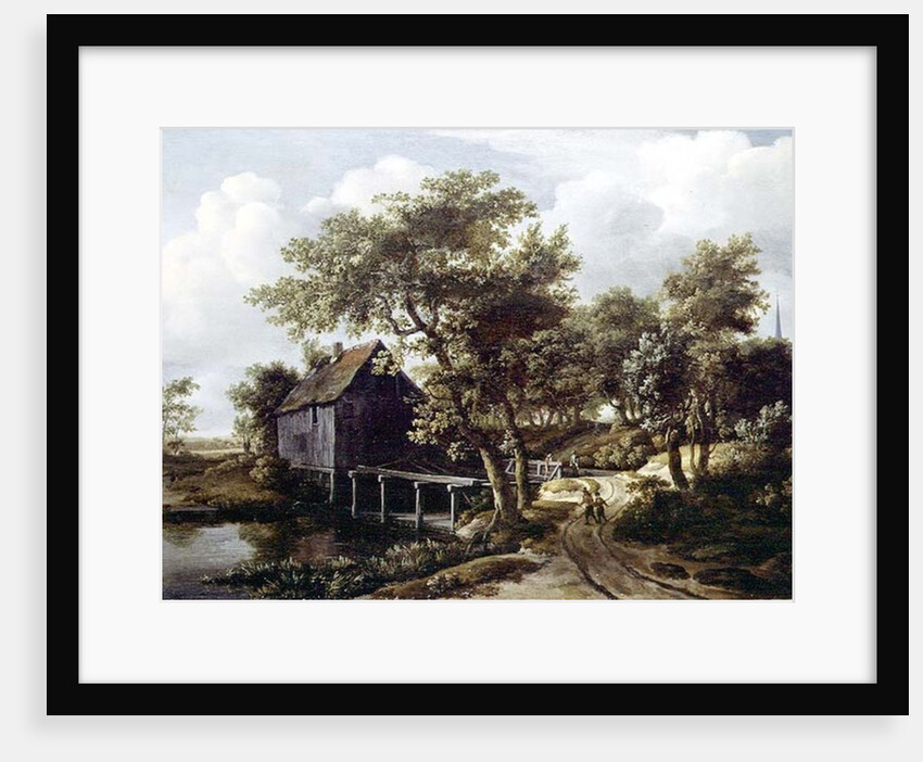 The Water Mill, 1662 by Meindert Hobbema