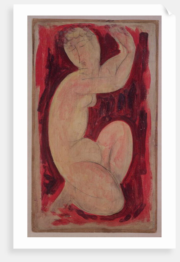 Red Caryatid, 1913 by Amedeo Modigliani