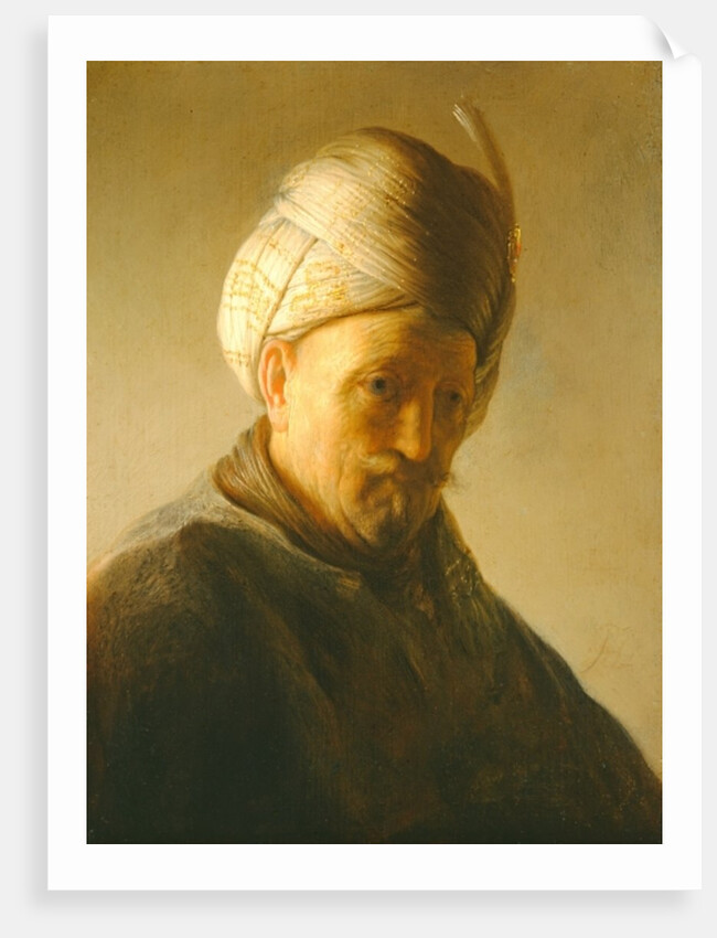 Portrait of a man in a turban, c.1630 by Rembrandt Harmensz. van Rijn