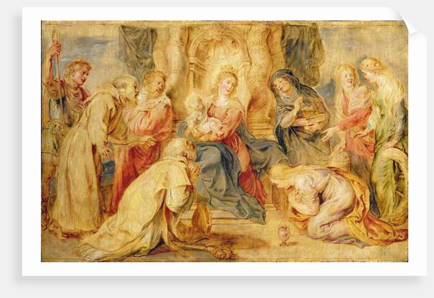The Virgin and Child venerated by eight saints, c.1631-33 by Peter Paul Rubens