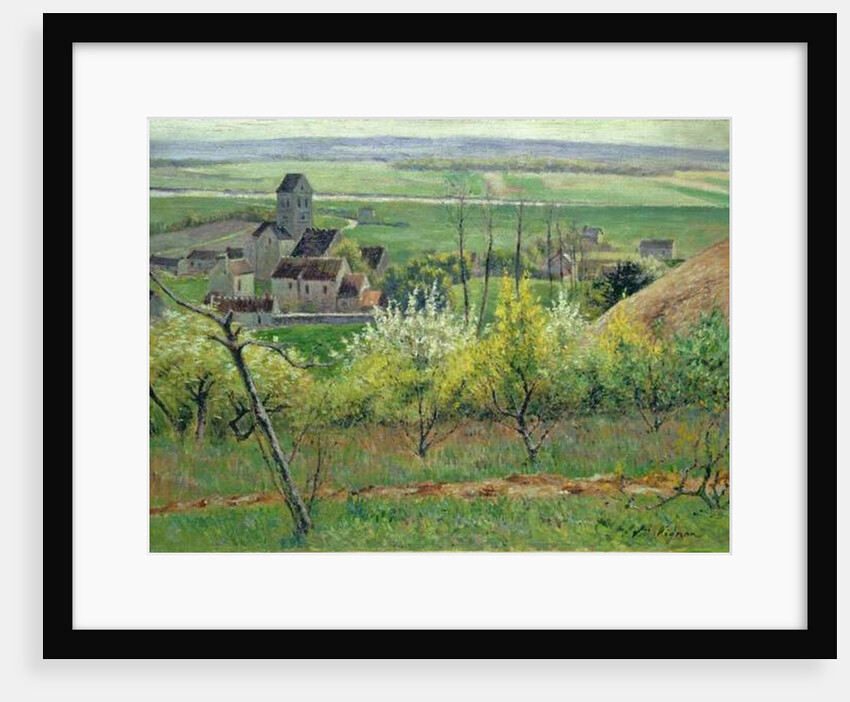 A Village near Auvers, c.1885 by Victor Vignon