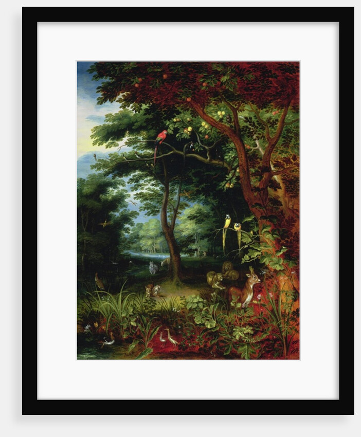 Paradise scene with Adam and Eve by Jan the Younger Brueghel