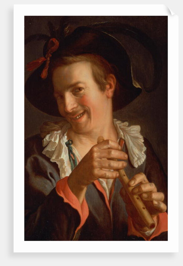 A Jester holding a Flute, 1623 by Peter Wtewael