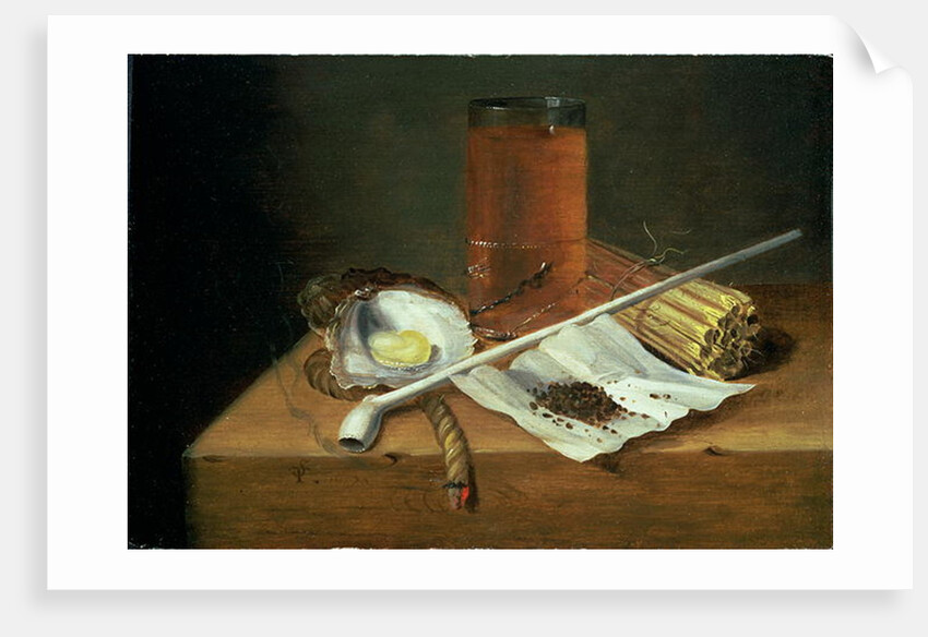 Still life with Smoking Requisites, 1659 by Casparus Smits
