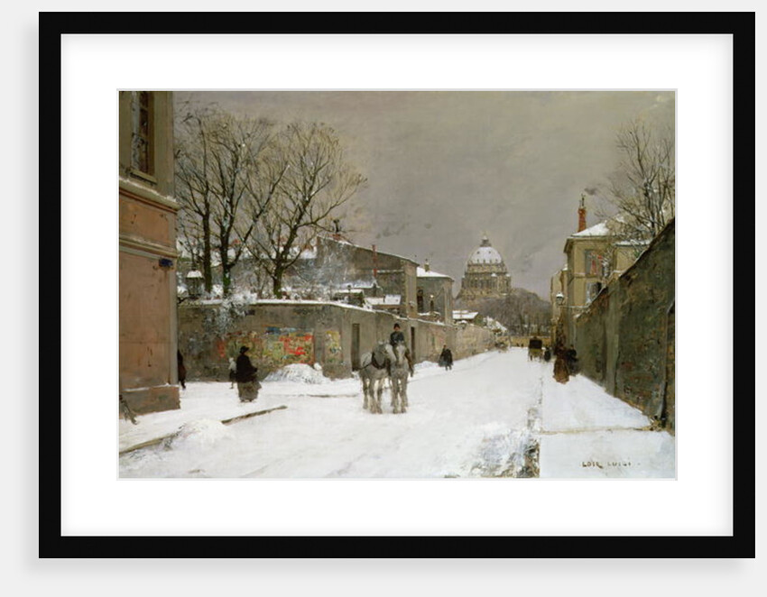 Winter Scene near Les Invalides, Paris by Luigi Loir