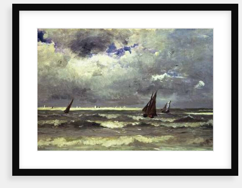Seascape by Karl Pierre Daubigny