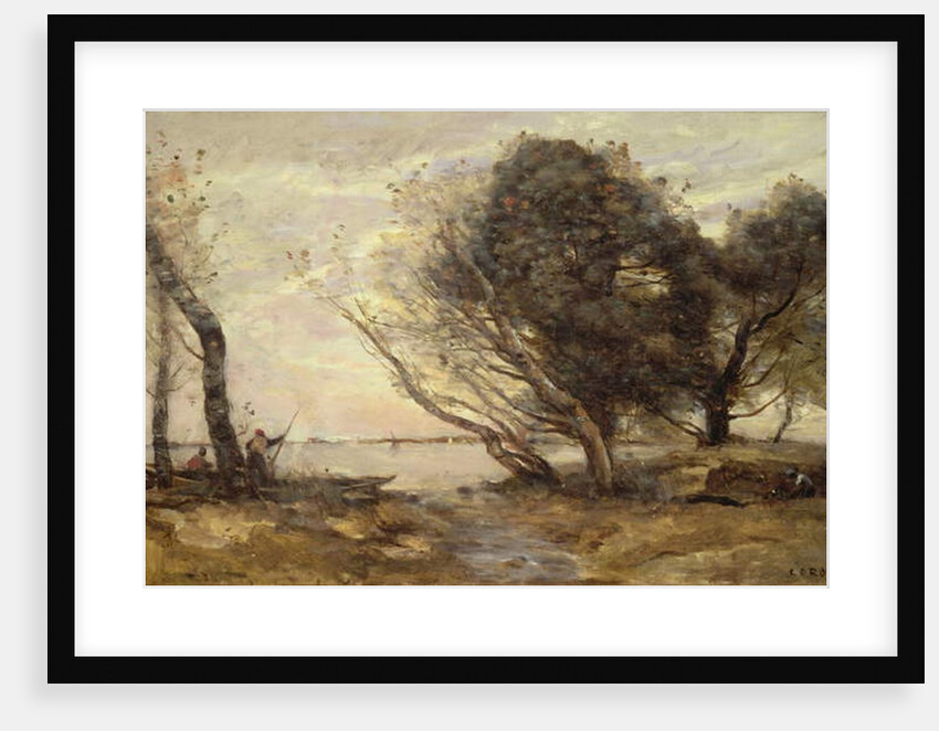 The Banks of the Lake after the Flood, c.1870 by Jean Baptiste Camille Corot
