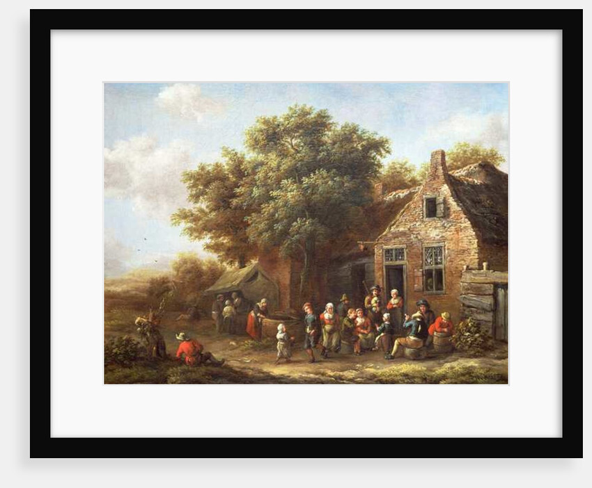 Peasants Merry-Making outside an Inn by Barend Gael or Gaal