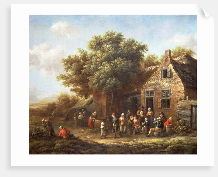 Peasants Merry-Making outside an Inn by Barend Gael or Gaal