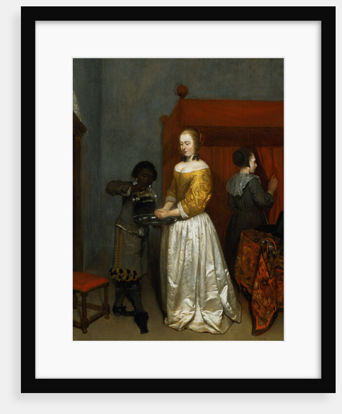 A Lady Washing her Hands, 1657 by Caspar Netscher