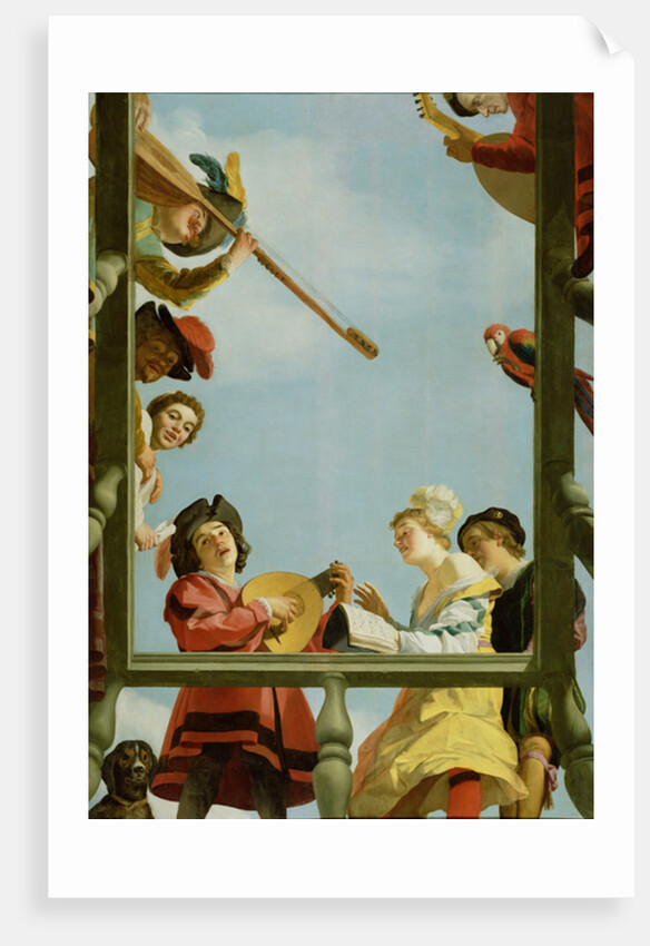 Musical Group on a Balcony, 1622 by Gerrit van Honthorst