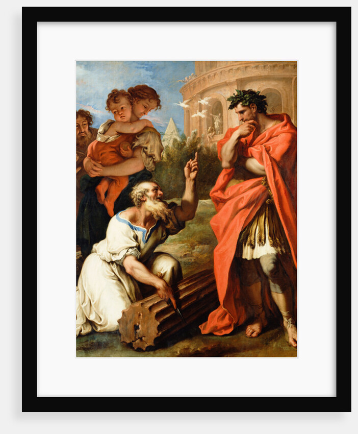 Tarquin the Elder consulting Attius Navius, c.1690 by Sebastiano Ricci