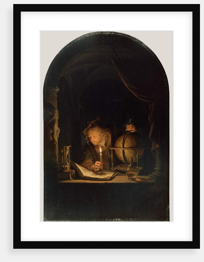 Astronomer by Candlelight, c.1650 by Gerrit or Gerard Dou
