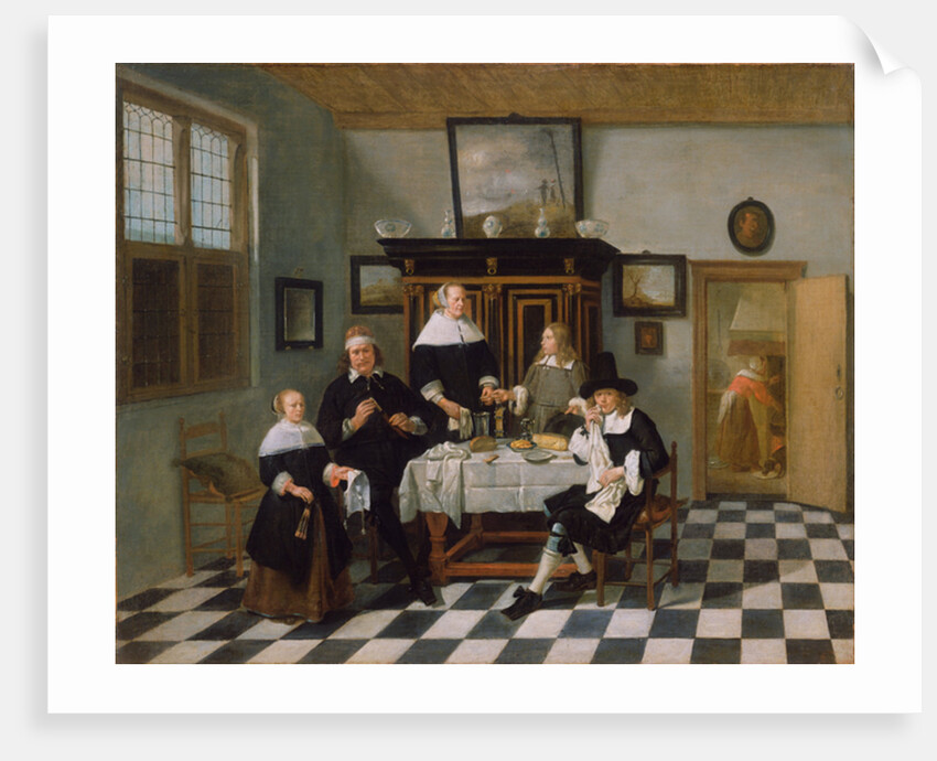 Family Group at Dinner Table, c.1658-60 by Quiringh Gerritsz. van Brekelenkam