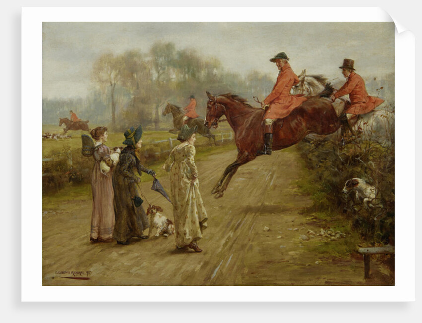 Watching the Hunt, 1895 by George Goodwin Kilburne