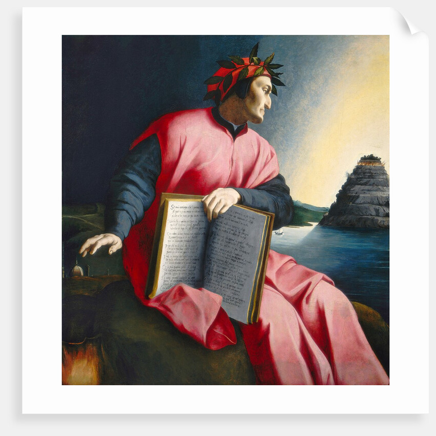 Allegorical Portrait of Dante, late 16th century by Florentine School