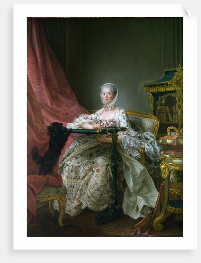 Madame de Pompadour at her Tambour Frame, 1763-4 by Francois-Hubert Drouais