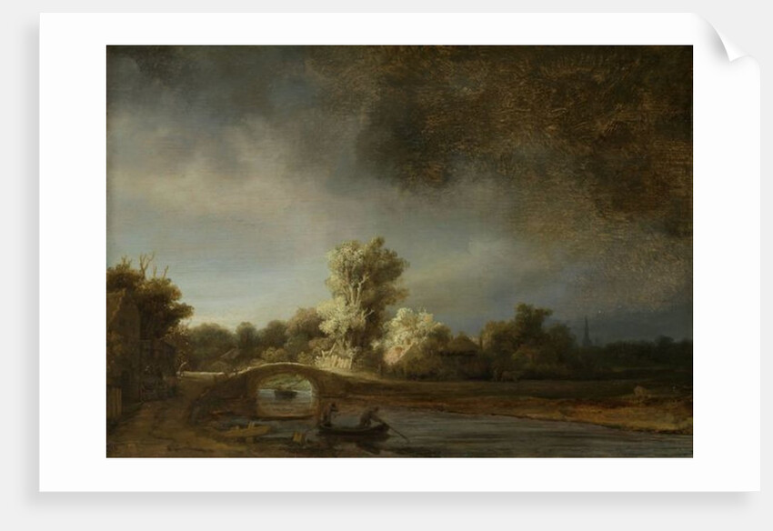 Landscape with a Stone Bridge, c.1638 by Rembrandt Harmensz. van Rijn