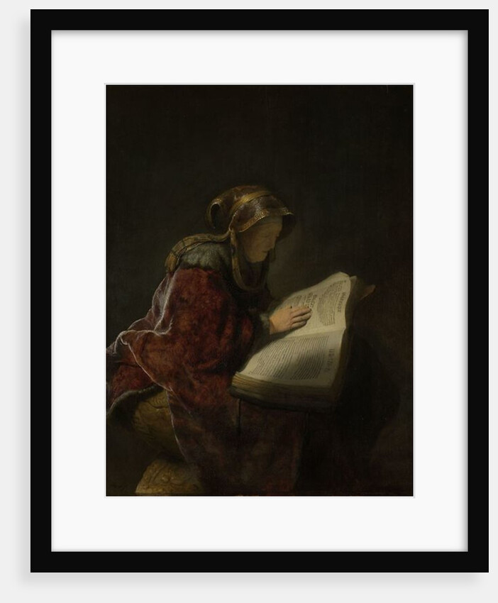 An Old Woman Reading, Probably the Prophetess Hannah, 1631 by Rembrandt Harmensz. van Rijn