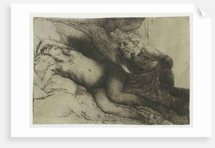 Jupiter and Antiope, c.1659 by Rembrandt Harmensz. van Rijn