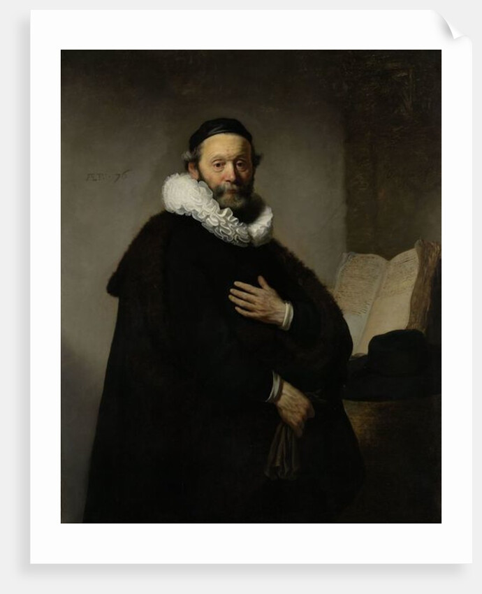 Portrait of Johannes Wtenbogaert, 1633 by Rembrandt Harmensz. van Rijn