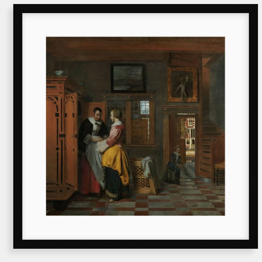Interior with Women beside a Linen Cupboard, 1663 by Pieter de Hooch