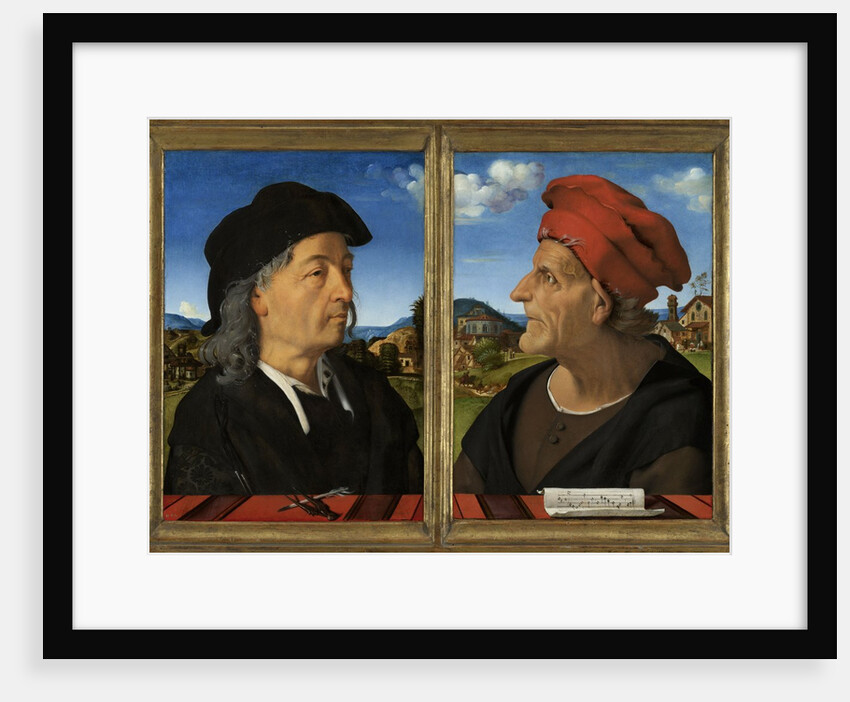 Portraits of Giuliano and Francesco Giamberti da Sangallo, 1482-5 by Piero di Cosimo