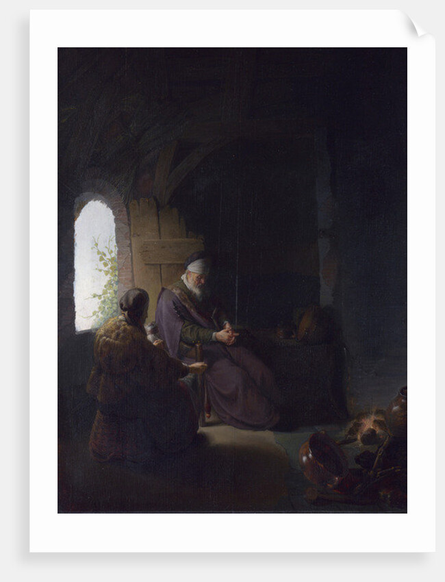 Anna and the Blind Tobit, c.1630 by Rembrandt Harmensz. van Rijn