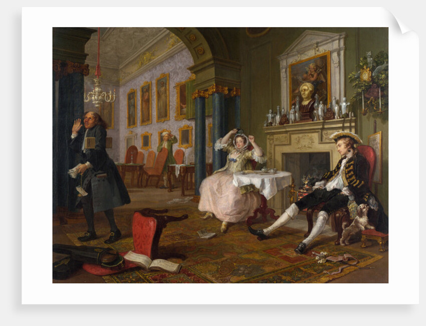 Marriage a la Mode: II - The Tete a Tete, c.1743 by William Hogarth