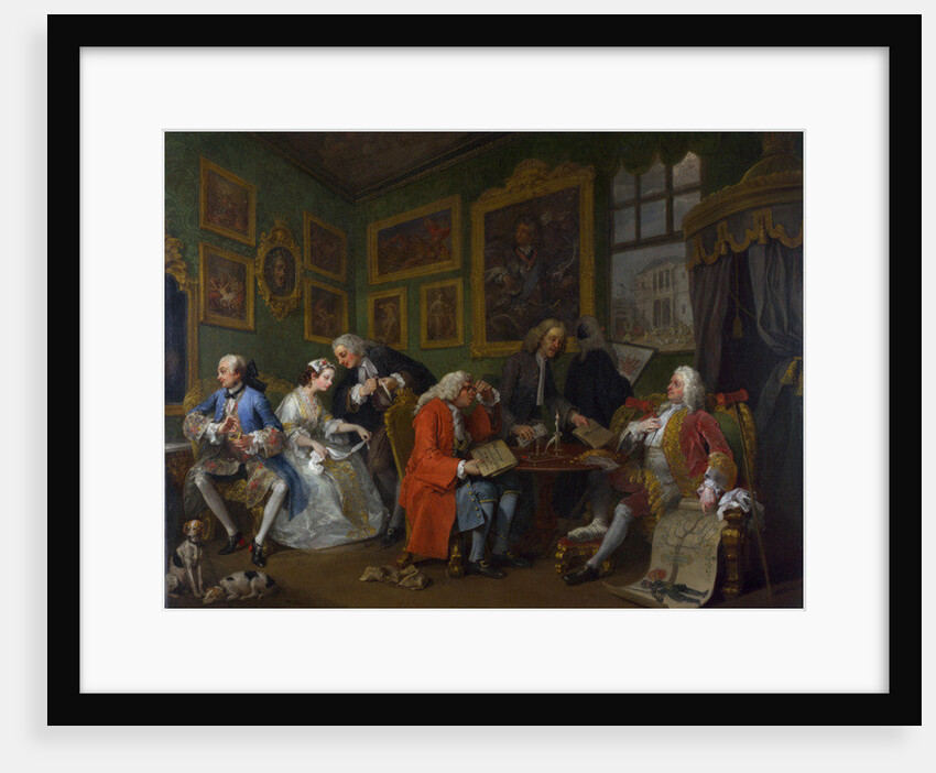 Marriage a la Mode: I - The Marriage Settlement, c.1743 by William Hogarth