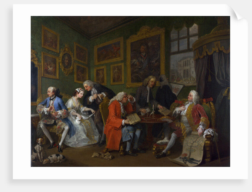 Marriage a la Mode: I - The Marriage Settlement, c.1743 by William Hogarth
