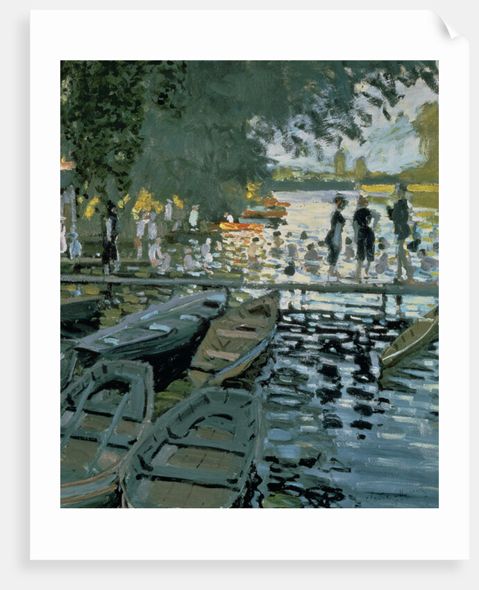 Bathers at La Grenouillere, 1869 by Claude Monet