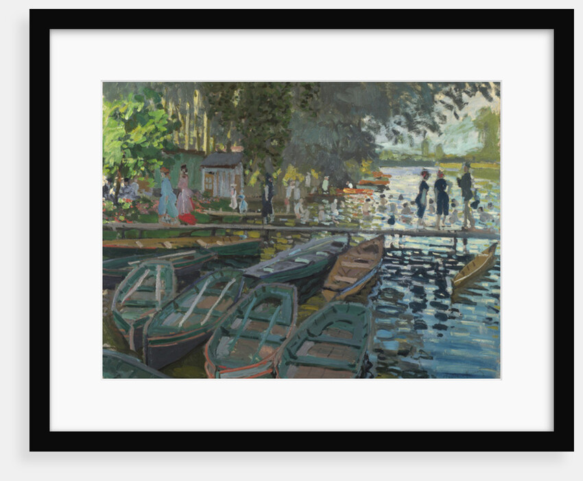 Bathers at La Grenouillere, 1869 by Claude Monet