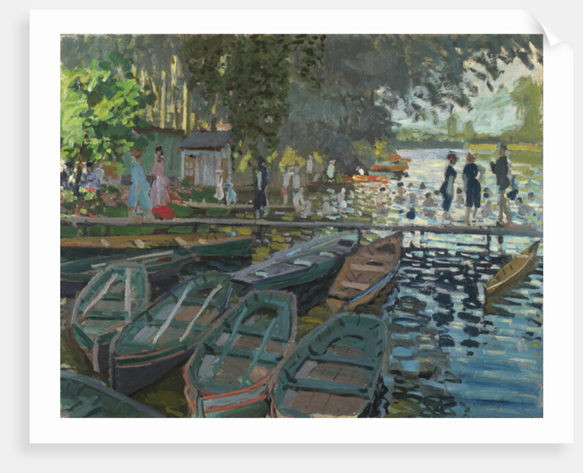 Bathers at La Grenouillere, 1869 by Claude Monet