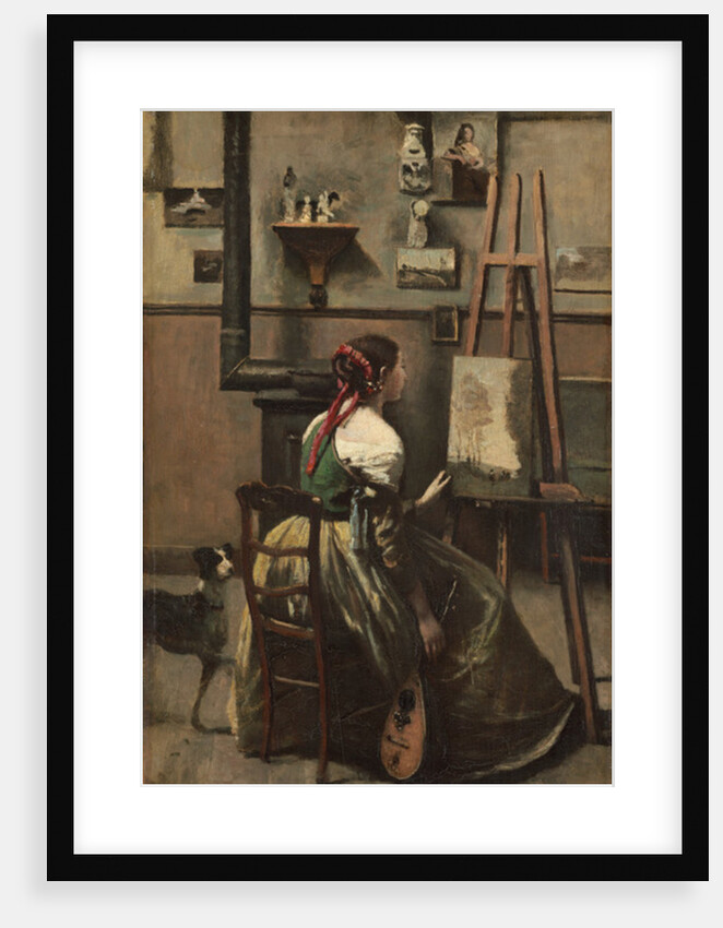 The Artist's Studio, c.1868 by Jean Baptiste Camille Corot