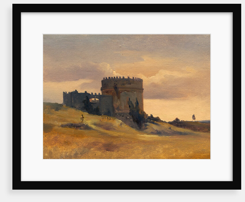 The Tomb of Cecaelia Metella, c.1830 by Francois Antoine Leon Fleury