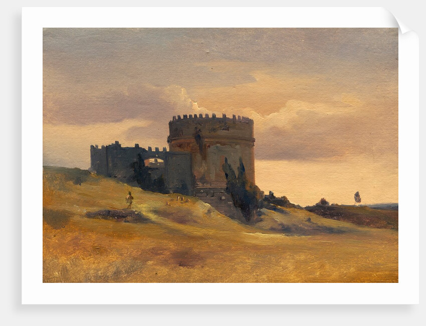 The Tomb of Cecaelia Metella, c.1830 by Francois Antoine Leon Fleury