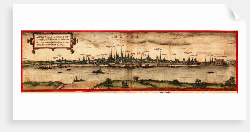 View of Mainz, 1572 by Georg and Hogenberg Franz Braun