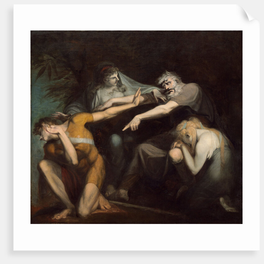 Oedipus Cursing His Son, Polynices, 1786 by Henry Fuseli