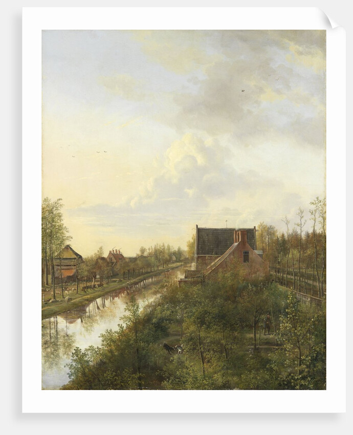 The Canal at Graveland, 1818 by Pieter Gerardus van Os