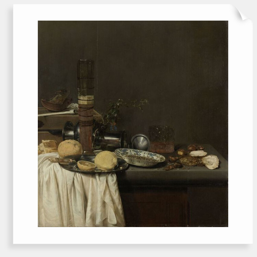 Still Life with a Tall Beer Glass, 1647 by Jan Jansz. van de Velde