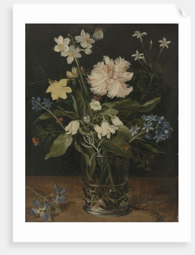 Still Life with Flowers in a Glass, 1630 by Jan the Elder Brueghel