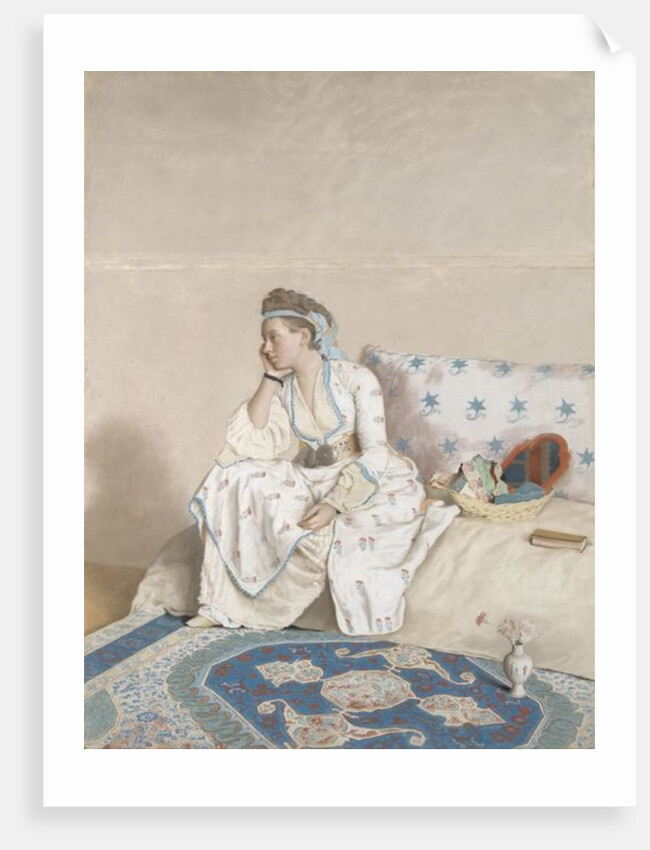 Portrait of Marie Fargues, wife of the artist in Turkish costume, 1756-58 by Jean-Etienne Liotard
