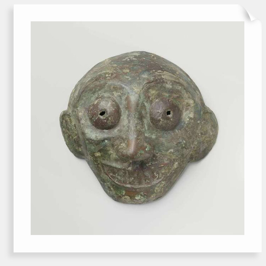 Chinese bronze mask, c.1100-800 BC by Anonymous Anonymous