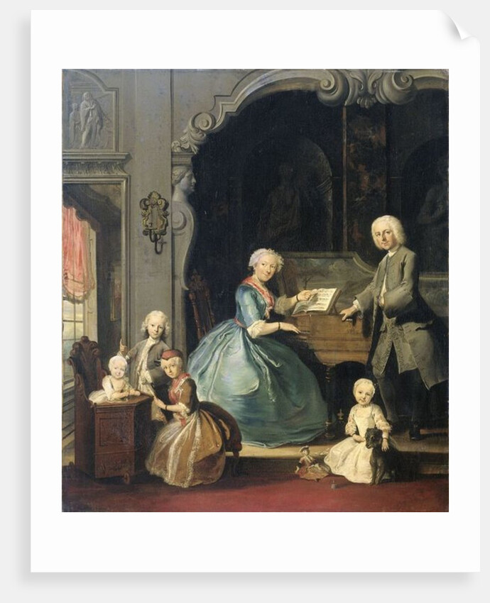 Family Group near a Harpsichord, 1739 by Cornelis Troost