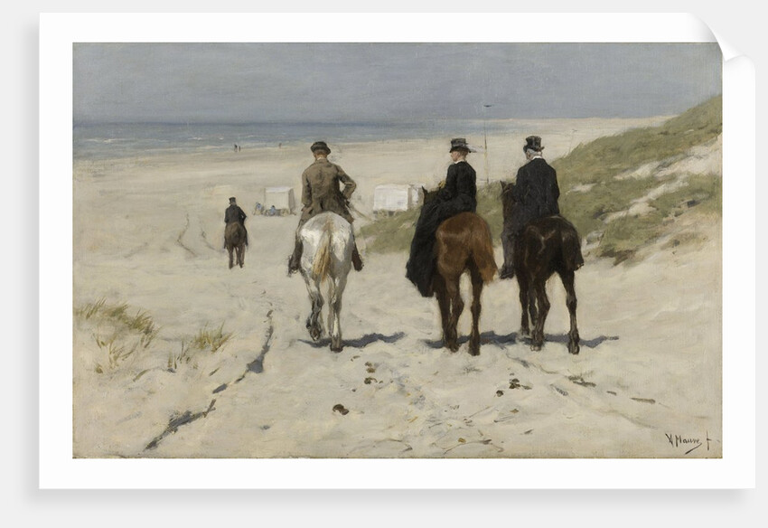 Morning Ride along the Beach, 1876 by Anton Mauve