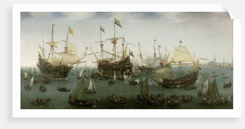 The Return to Amsterdam of the Second Expedition to the East Indies, 1599 by Hendrick Cornelisz Vroom