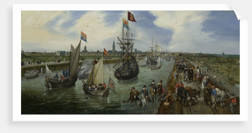The Departure of a Dignitary from Middelburg, 1615 by Adriaen Pietersz. van de Venne